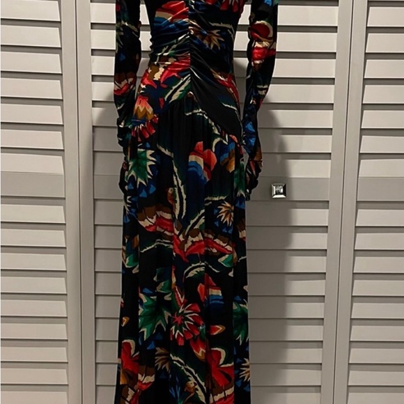 chevron forest black jersey dress - Picture 5 of 6